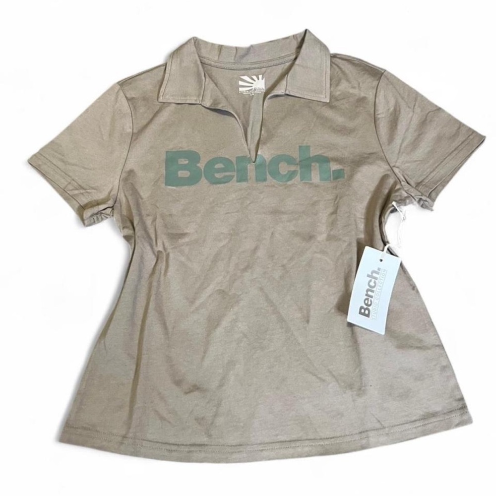 Bench Women's Short Sleeve V Neck Polo NWT Size L - Picture 4 of 5